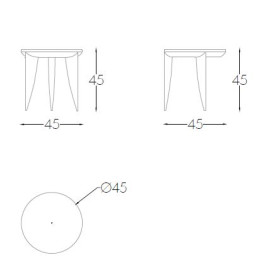 Журнальный столик SMALL TABLE VIRGILIO H 45