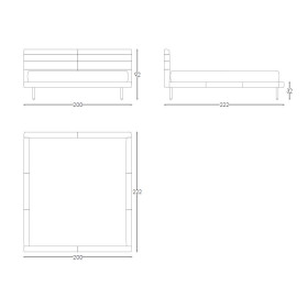 Кровать KING SIZE BED RENKO