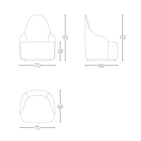 Кресло ARMCHAIR LUNA