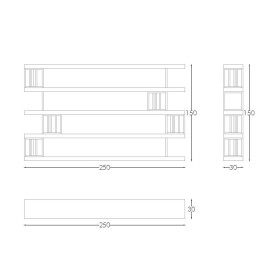 Стелаж SHELVES FOR BOOKCASE ESPACE