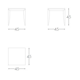 Журнальный столик SMALL TABLE DANTE H 45