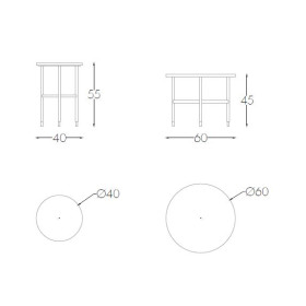 Журнальный столик SMALL TABLE GAUDI DIAM.40