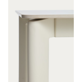 Уличный стол Anafi с бежевой столешницей из спеченного камня, 140 x 80 см