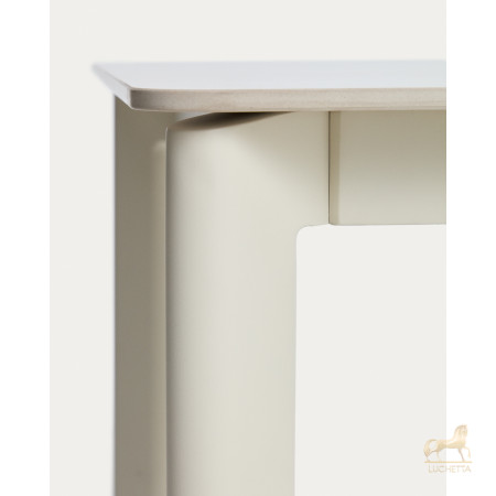 Уличный стол Anafi с бежевой столешницей из спеченного камня, 140 x 80 см Уличный стол Anafi с бежевой столешницей из спеченного камня, 140 x 80 см