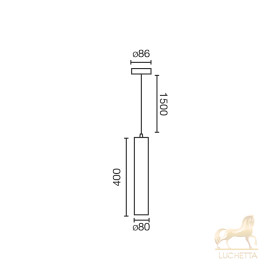 Подвесной светильник FOST PENDANT Ш80 28W черный 18° 2700K CRI97