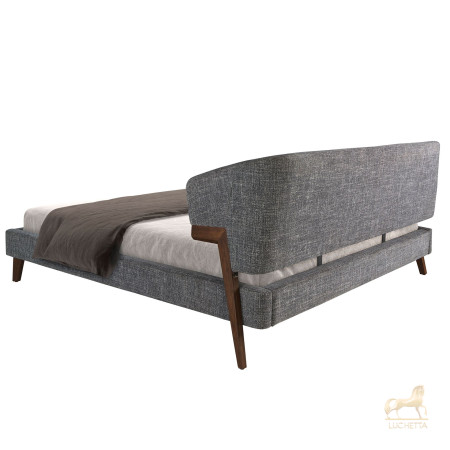 Кровать 7173/GC2323 из серой ткани 180 x 200 cm Кровать 7173/GC2323 из серой ткани 180 x 200 cm