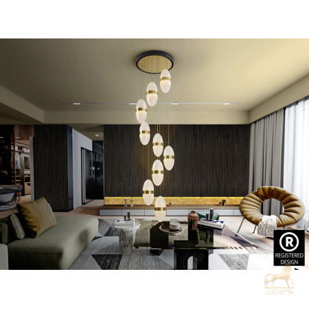 Подвесной светильник Garden 9L черный/бронзовый Подвесной светильник Garden 9L черный/бронзовый