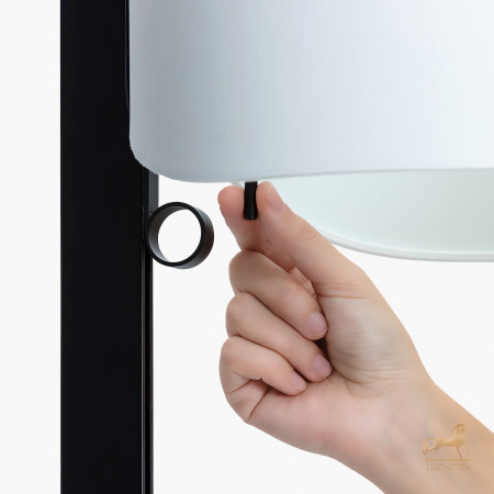 Торшер Stand Up черного и серого цвета E27 20W Торшер Stand Up черного и серого цвета E27 20W
