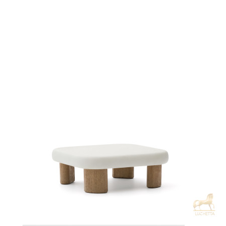 Журнальный столик Labra из цемента и акации 80 x 80 см Журнальный столик Labra из цемента и акации 80 x 80 см