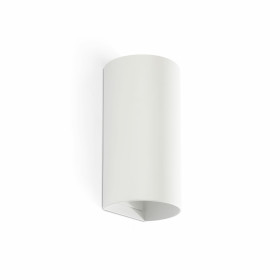 SOLE APLIQUE REDONDO BLANCO LISO 2xGU10