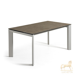 Стол Atta 160 (220) x90 керамика серый