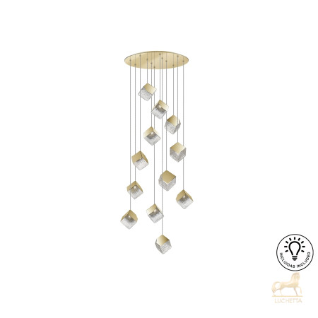 Люстра Priscila 12L золотая Люстра Priscila 12L золотая