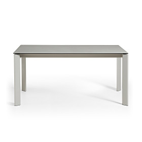 Стол Atta 140 (200) x90 керамика серый