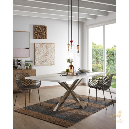 Стол Arya белый лакированный Стол Arya белый лакированный