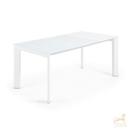 Стол обеденный Atta 120(180)x80 белое стекло Стол обеденный Atta 120(180)x80 белое стекло