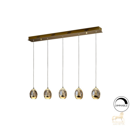 Подвесной светильник Rocio LED 5L золотой Подвесной светильник Rocio LED 5L золотой