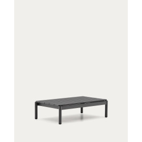Журнальный столик Sorells из серого алюминия 57 x 91 см