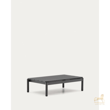 Журнальный столик Sorells из серого алюминия 57 x 91 см Журнальный столик Sorells из серого алюминия 57 x 91 см