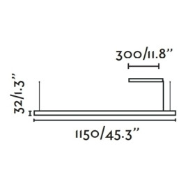 Подвесной светильник Vico черный 30W 2700K CANOPY RECESS