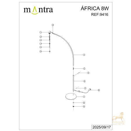 9416 Торшер AFRICA 9416 Торшер AFRICA