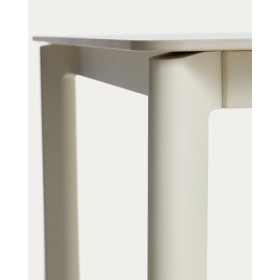Уличный стол Anafi с бежевой столешницей из спеченного камня, 220 x 100 см