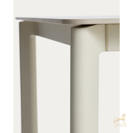 Уличный стол Anafi с бежевой столешницей из спеченного камня, 220 x 100 см Уличный стол Anafi с бежевой столешницей из спеченного камня, 220 x 100 см