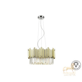 Люстра Tiara 6L хром-золотой