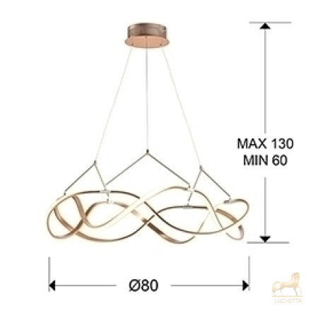 Подвесной светильник Molly 80Ø розовое золото DIM Подвесной светильник Molly 80Ø розовое золото DIM