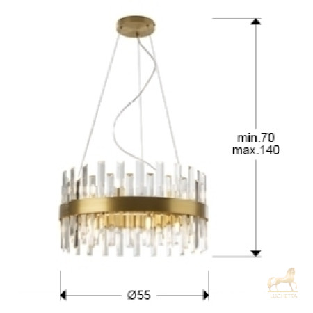 Люстра Grace 14L золотая Люстра Grace 14L золотая