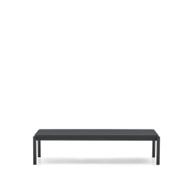 Журнальный столик Sorells из серого алюминия 63 x 149 см