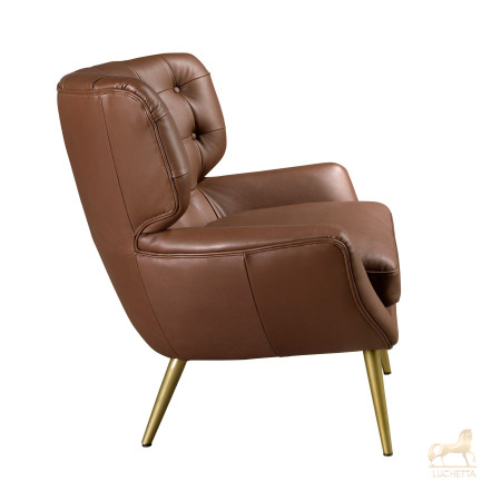 Кресло Chester 5165 из темно-коричневой кожи Кресло Chester 5165 из темно-коричневой кожи