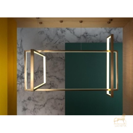 Подвесной светильник Frame 120x50 cm бронзовый Подвесной светильник Frame 120x50 cm бронзовый