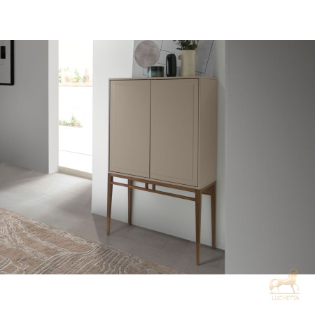 Буфет Angel Cerda CP1709 /3073 жемчужно-серый с ножками из ореха Буфет Angel Cerda CP1709 /3073 жемчужно-серый с ножками из ореха