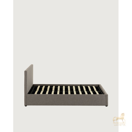 Nahiri Мягкая серая кровать для матраса размером 180 x 200 см Nahiri Мягкая серая кровать для матраса размером 180 x 200 см