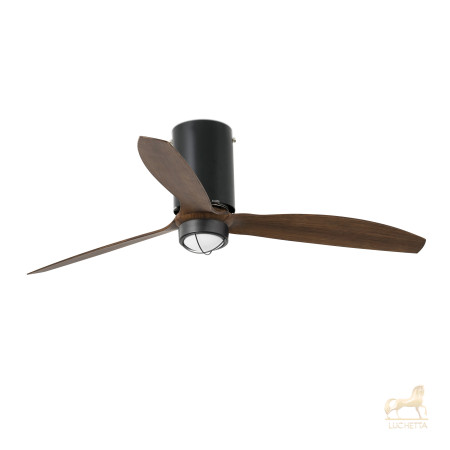 Потолочный вентилятор Mini Tube Fan LED мат. белый/деревянный Потолочный вентилятор Mini Tube Fan LED мат. белый/деревянный