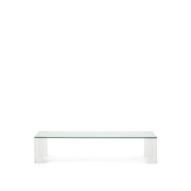 Журнальный столик Adularia из стекла прозрачного цвета 140 x 60