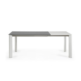 Стол Atta140 (200) x90 серый керамика