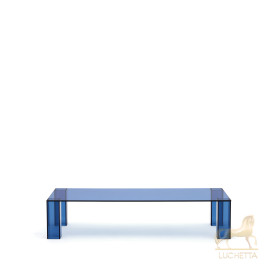 Журнальный столик Adularia из синего стекла 140 x 60