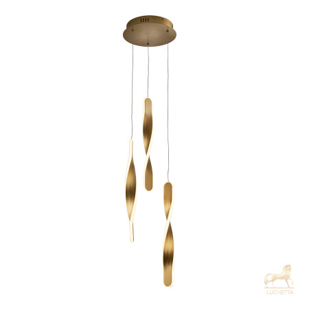 Люстра Twist 3L золотая Люстра Twist 3L золотая
