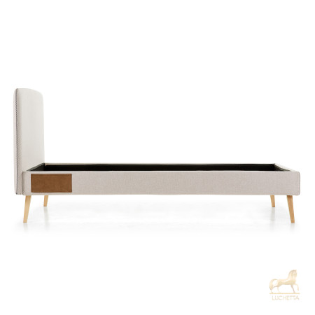 Кровать Lydia 90х190 бежевая Кровать Lydia 90х190 бежевая