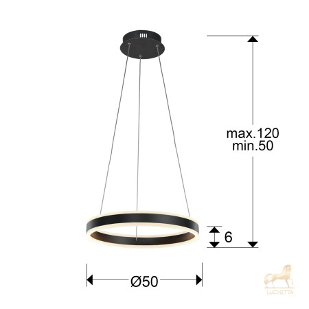 Подвесной светильник Helia Ø50 LED черный матовый Подвесной светильник Helia Ø50 LED черный матовый