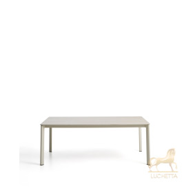 Уличный стол Anafi из спеченного камня и бежевого алюминия 180 x 90см