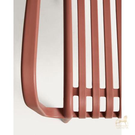 Уличный стул Isabellini из пластика терракотового цвета Уличный стул Isabellini из пластика терракотового цвета