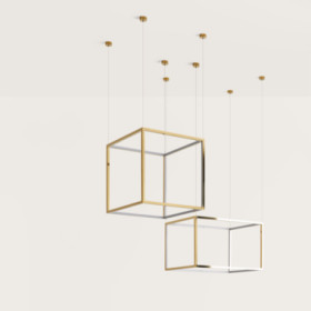 Подвес Cube-X 44 x 44 cm золотой