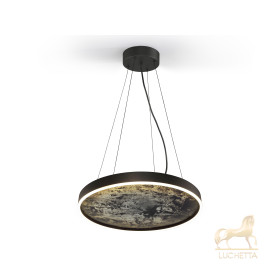 Подвесной светильник Stone CCT- черный LED 60D