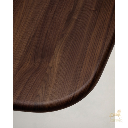 Стол Melvar из 100% орехового шпона с основанием из стали 150 x 150 Стол Melvar из 100% орехового шпона с основанием из стали 150 x 150