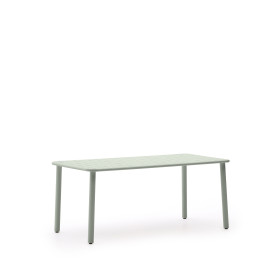 Уличный стол Brai из оцинкованной стали бирюзового цвета 180 x 90 см