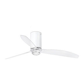 Потолочный вентилятор Mini Tube Fan LED белый/прозрачный 128 см