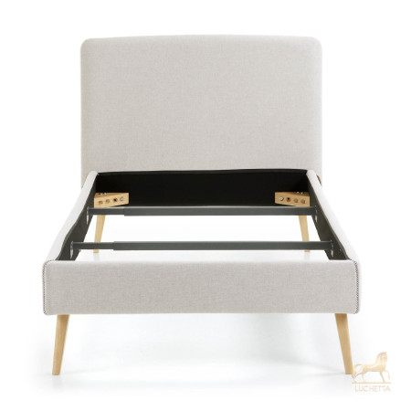 Кровать Lydia 90х190 бежевая Кровать Lydia 90х190 бежевая