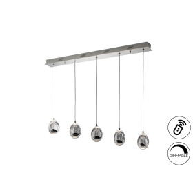 Подвесной светильник Rocio 5L хром DIMMABLE